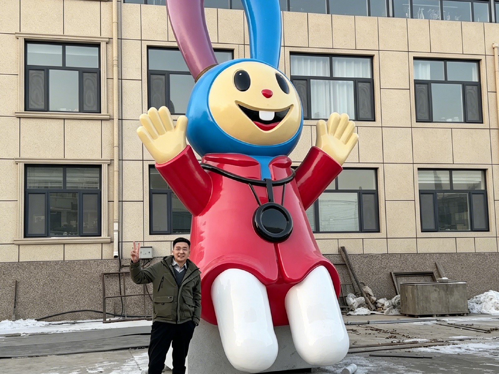 镜面不锈钢城市雕塑 3